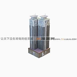 3D住宅樓模型