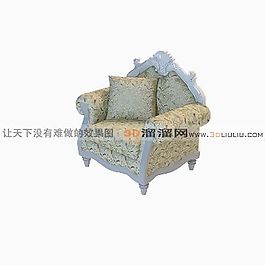 3D單人沙發(fā)模型