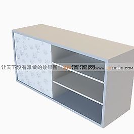 3D文件柜模型