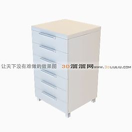 3D文件柜模型