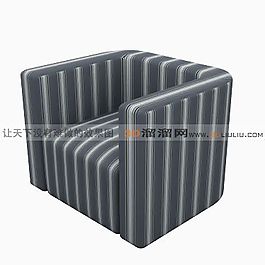 3D單人沙發(fā)模型