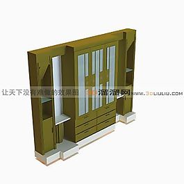 3D文件柜模型