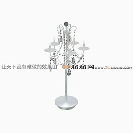 3D水晶臺燈模型