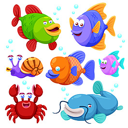 卡通魚兒