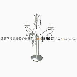 3D水晶臺(tái)燈模型