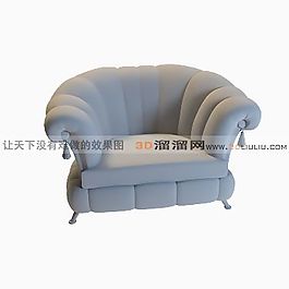 3D單人沙發(fā)模型