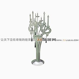 3D水晶臺(tái)燈模型