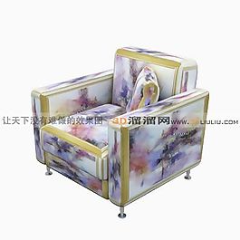 3D單人沙發(fā)模型