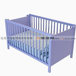 3D嬰兒床模型