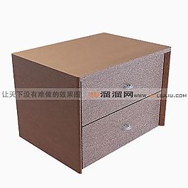 3D床頭柜模型