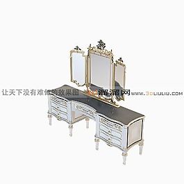 3D梳妝臺模型