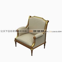 3D單人沙發(fā)模型
