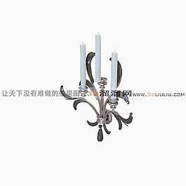 3D歐式壁燈模型