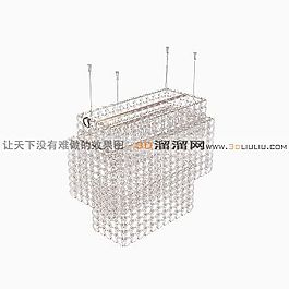 3D水晶吊燈模型