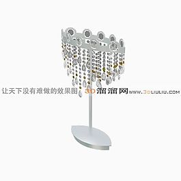 3D水晶臺(tái)燈模型