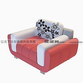 3D雙人沙發(fā)模型