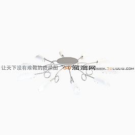 3D吸頂燈模型