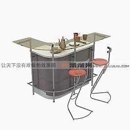 3D吧台模型