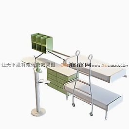 3D兒童床模型