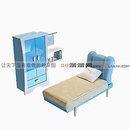 3D兒童床模型