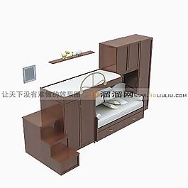 3D多功能床模型