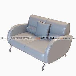 3D雙人沙發(fā)模型