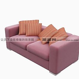 3D雙人沙發(fā)模型