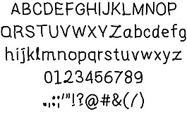 1 alifia的手写字体