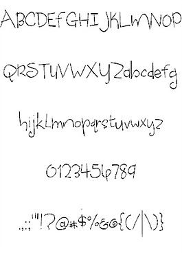 蘋果的白日夢的字體
