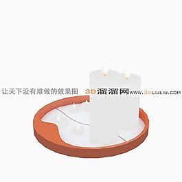 3D燭臺模型