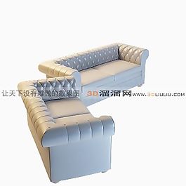3D雙人沙發(fā)模型