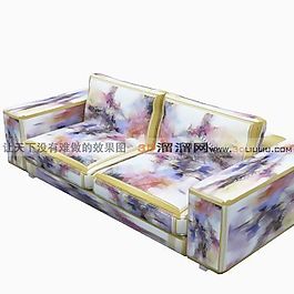 3D雙人沙發(fā)模型