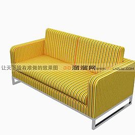 3D雙人沙發(fā)模型