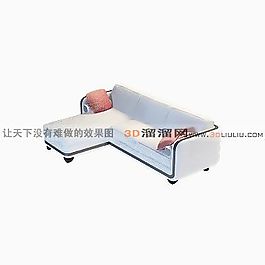 3D多人沙發(fā)模型