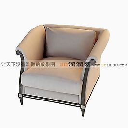 3D單人沙發(fā)模型