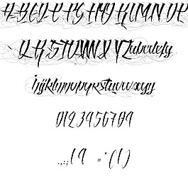 血天使的字体