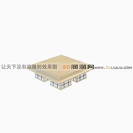 3D吸頂燈模型