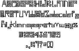 拐弯抹角的字体