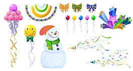 雪人和節日用品