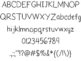 艾米的書法字體