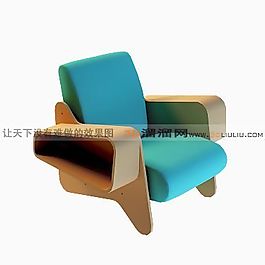 3D單人沙發(fā)模型