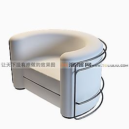3D單人沙發(fā)模型