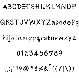 AAA prachid手寫字體