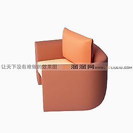 3D單人沙發(fā)模型