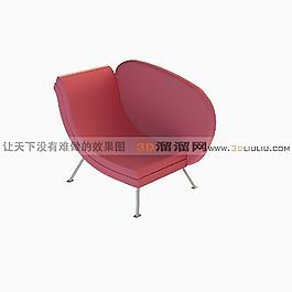3D躺椅模型