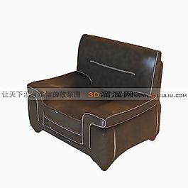 3D單人沙發(fā)模型