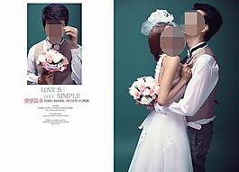 影樓常見婚紗模板