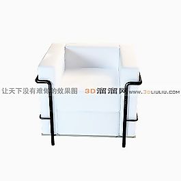 3D單人沙發(fā)模型