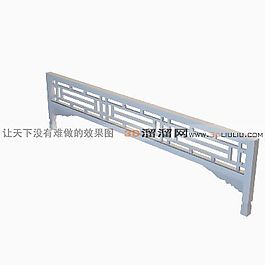 3D中式構(gòu)件（花格）模型