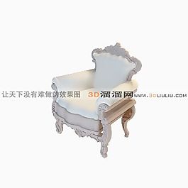 3D單人沙發(fā)模型